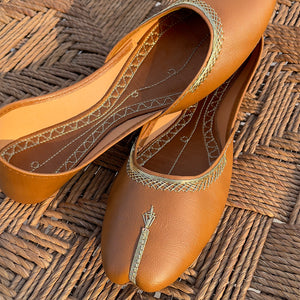 Classic Light Brown Khussa