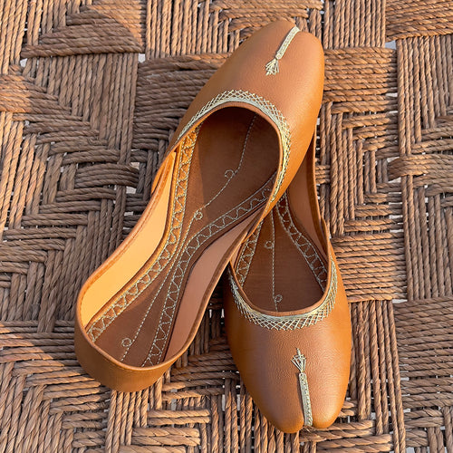 Classic Light Brown Khussa