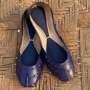 Blue Punched Khussa