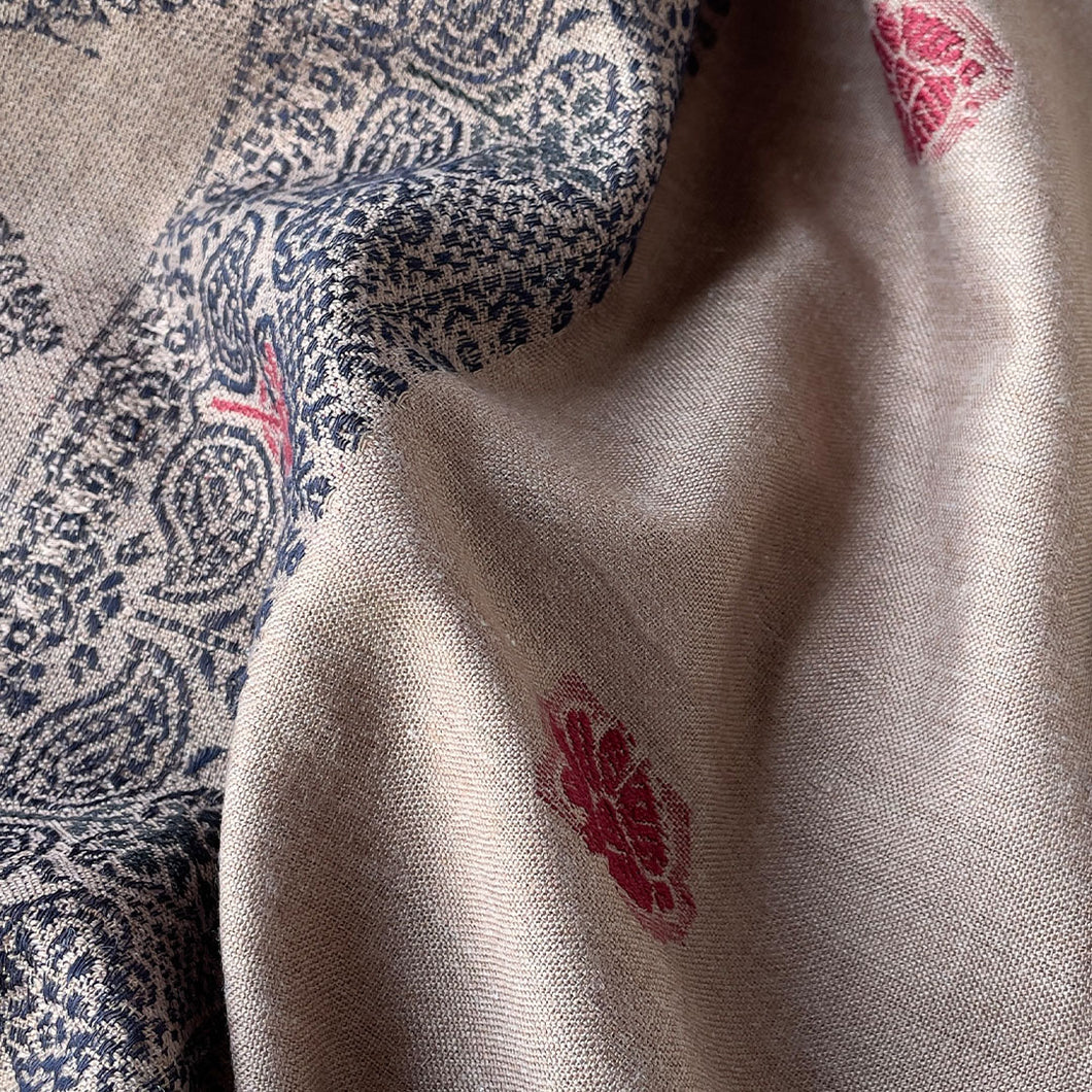 beige color shawl