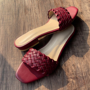 Premium Maroon Flats
