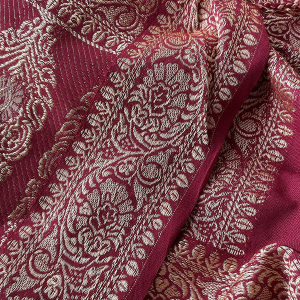 maroon shawl