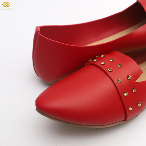 Beaded Red Shoes