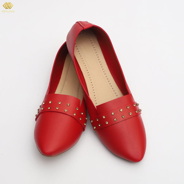 Beaded Red Shoes