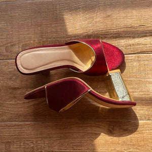 Classic Maroon & Gold Heels