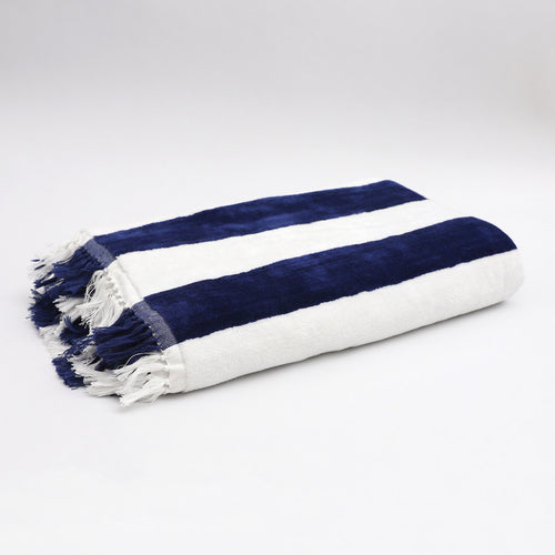 Blue & White Bath Towel