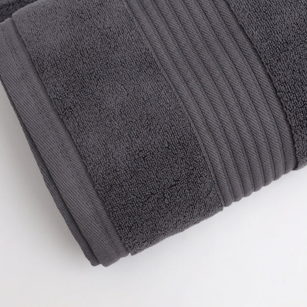Basic Charcoal Grey Bath Towel