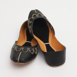 Royale Black Khussa