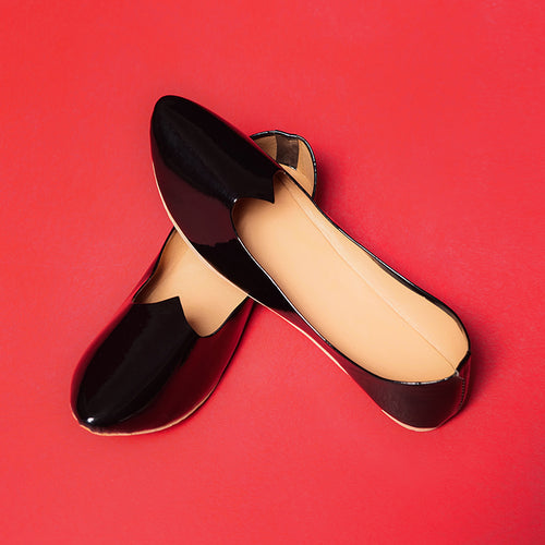 Glossy Black Shoes