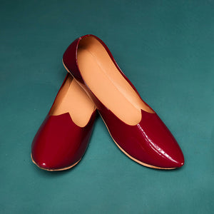 Glossy Maroon Shoes
