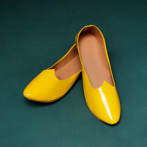 Glossy Yellow Shoes