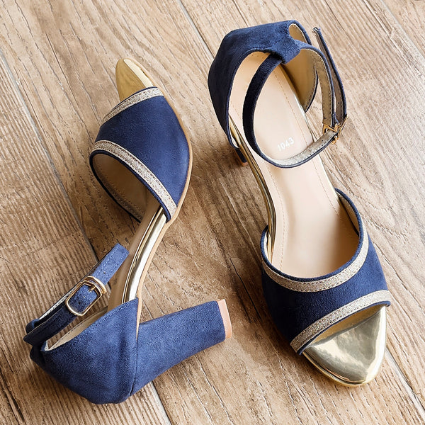 Fancy Blue Heels