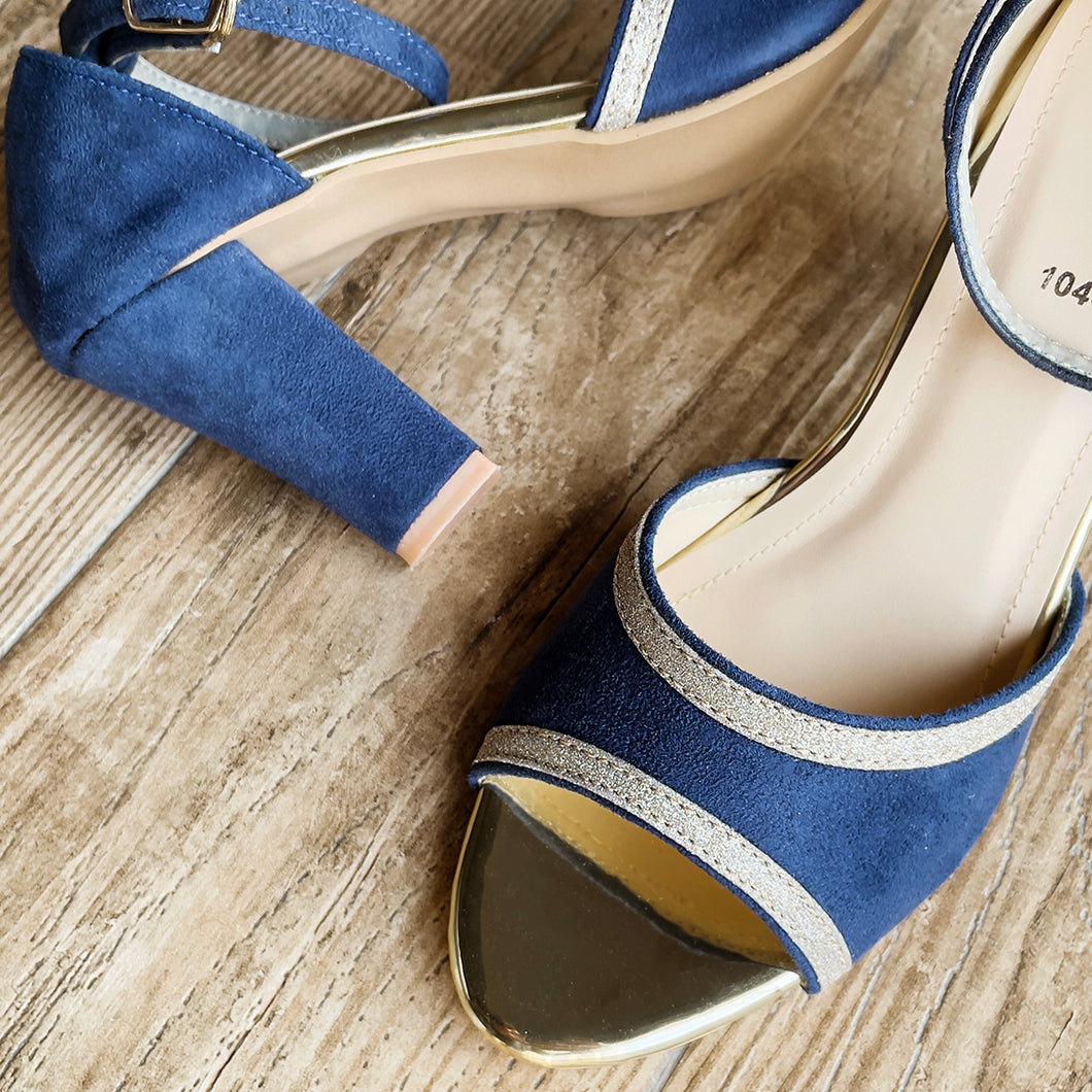 Fancy Blue Heels