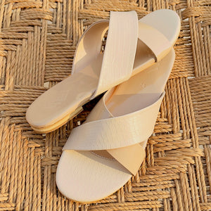 Beige Comfy Flats