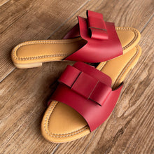 Load image into Gallery viewer, Dark Red Comfort Flats