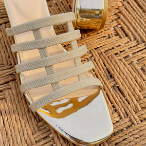 Lavish Gold Heels
