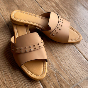 Skin Colored Beaded Flats