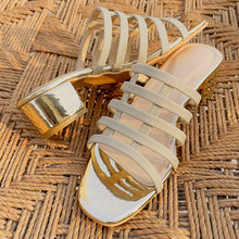 Load image into Gallery viewer, Lavish Gold Heels