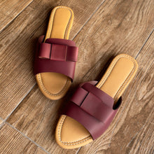 Load image into Gallery viewer, Maroon Comfort Flats