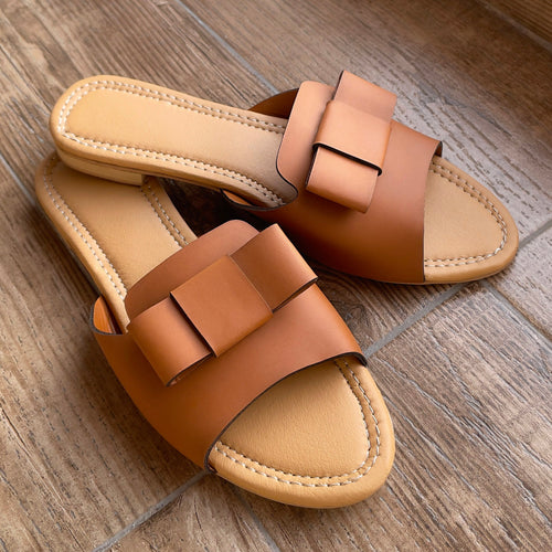Nude Brown Comfort Flats